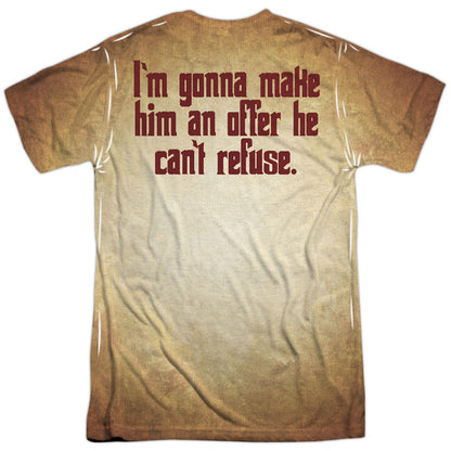 Vito Corleone 100% Poly Front/Back Print Sublimation T-shirt