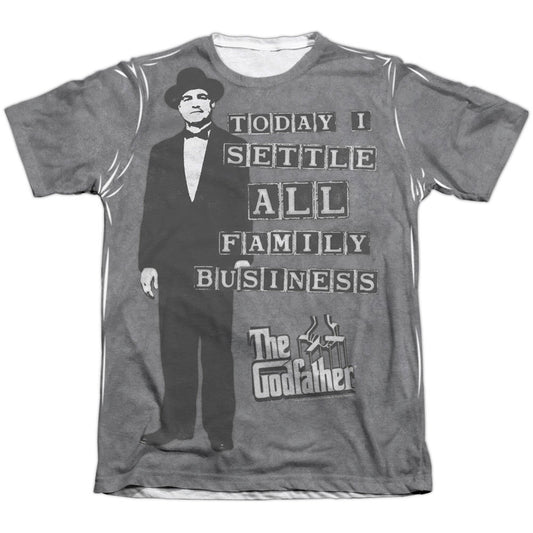Godfather Family Business 65% Poly Front/Back Print Sublimation T-shirt
