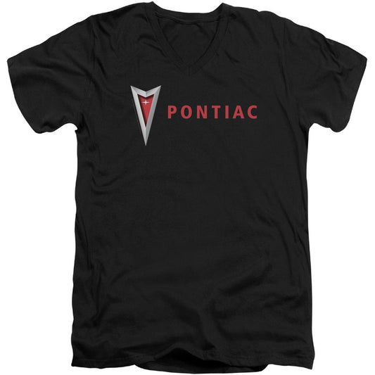 Modern Pontiac Arrowhead Adult V-Neck Slim Fit T-shirt