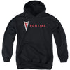 Modern Pontiac Arrowhead Youth 50% Poly Hooded Sweatshirt