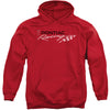 Red Pontiac Racing Adult 25% Poly Hooded Sweatshirt