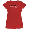 Red Pontiac Racing Cap Sleeve Junior Top