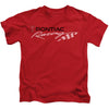 Red Pontiac Racing Juvenile Childrens T-shirt