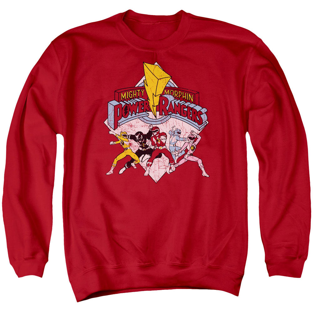 Power Rangers Retro Rangers Adult Sweatshirt