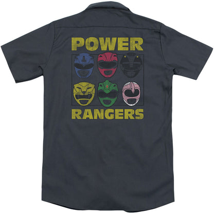 Power Rangers Ranger Heads(Back Print) Workshirt