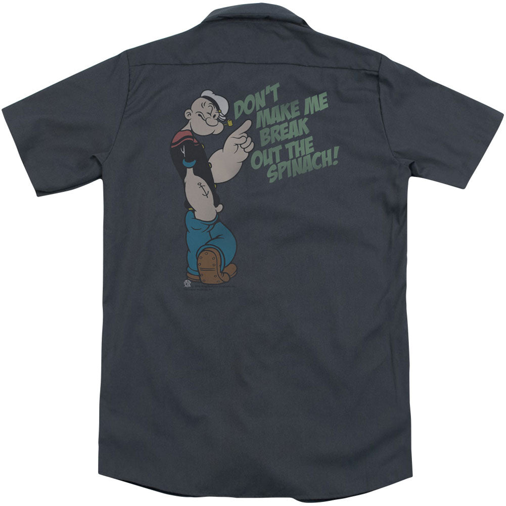 Break Out Spinach (Back Print) Workshirt