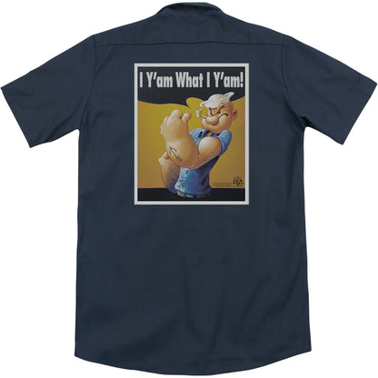 Popeye I Can Do It (Back Print) Workshirt