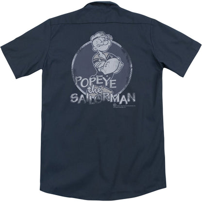Popeye Original Sailorman(Back Print) Workshirt