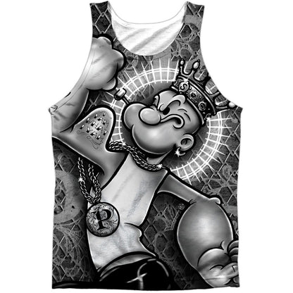 Spinach Kng 100% Poly Mens Tank