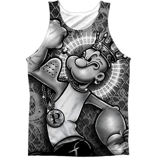 Spinach Kng 100% Poly Mens Tank