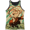 Traveling Man Black Back Mens Tank