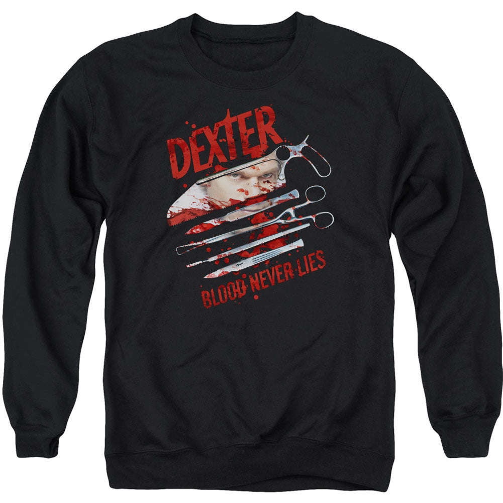 Dexter Blood Never Lies Adult Sweatshirt