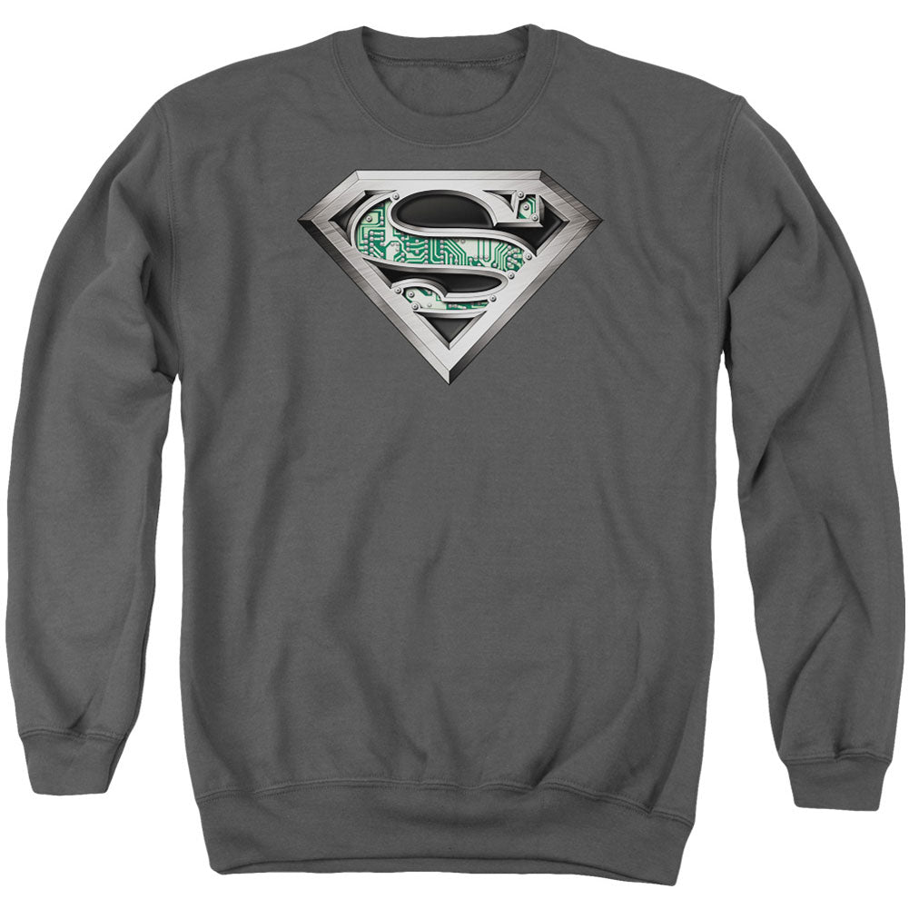 Superman Circuitry Logo Adult Sweatshirt