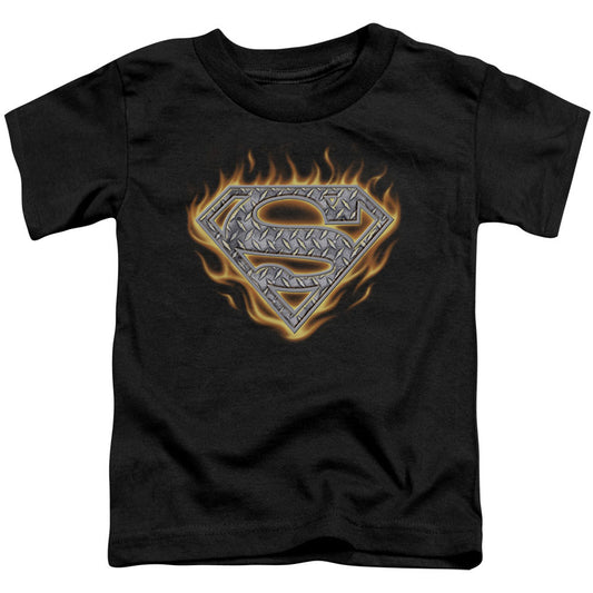 Superman Steel Fire Shield Toddler Childrens T-shirt