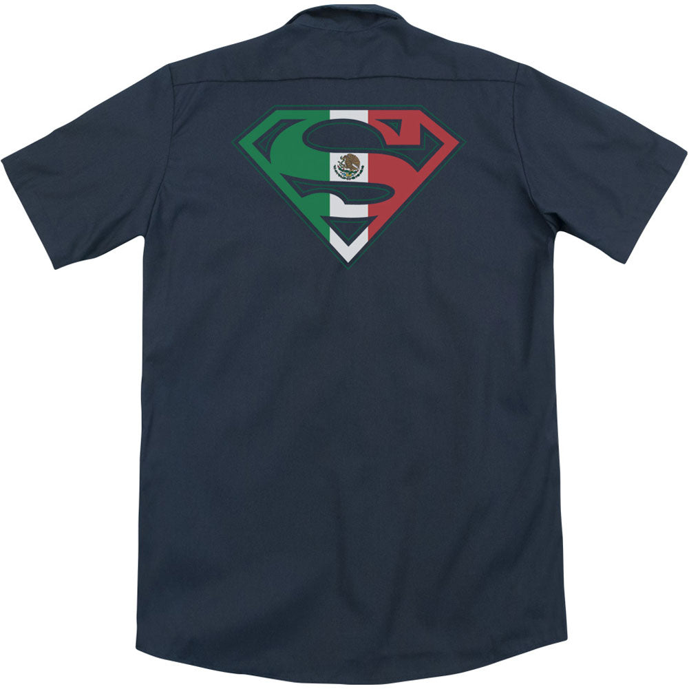 Superman Mexican Shield(Back Print) Workshirt