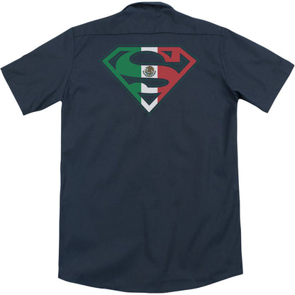 Superman Mexican Shield(Back Print) Workshirt