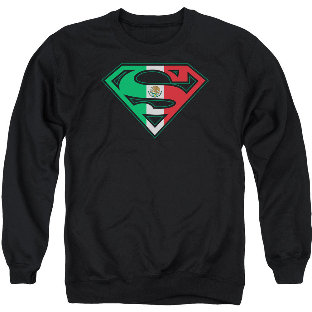 Superman Mexican Flag Shield Adult Sweatshirt
