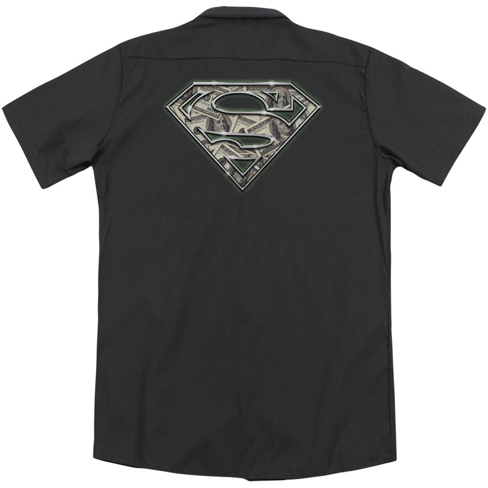 Superman All About The Benjamins (Back Print) Workshirt
