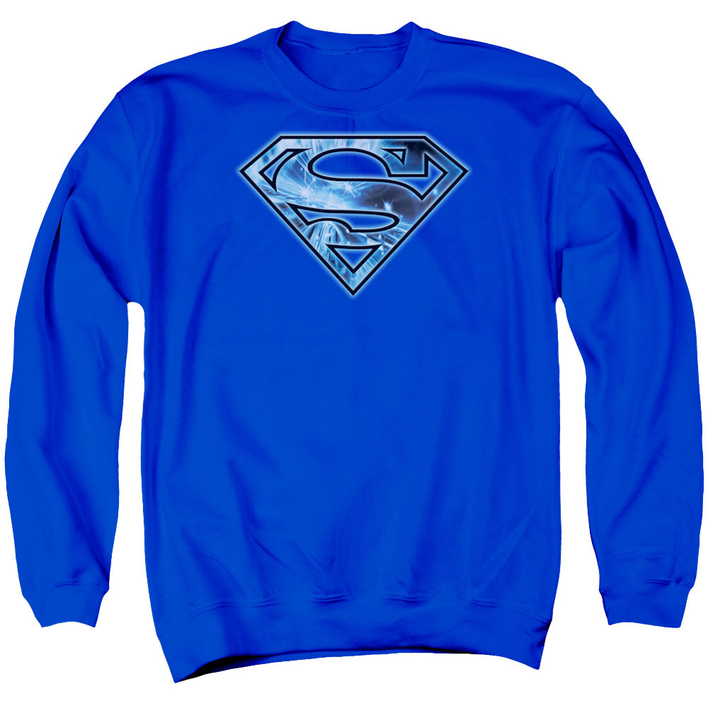 Superman On Ice Shield Adult Sweatshirt
