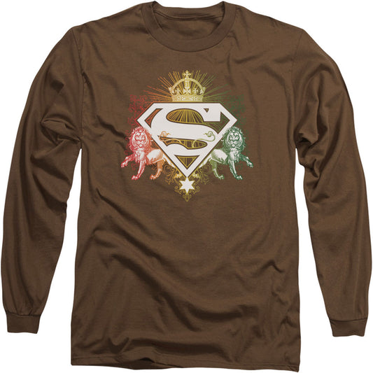 Superman Ornate Lion Shield Long Sleeve