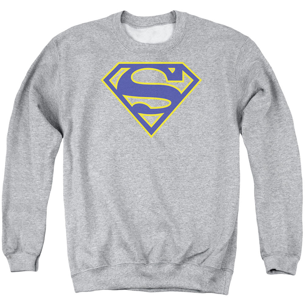 Superman Maize &amp; Blue Shield Adult Sweatshirt