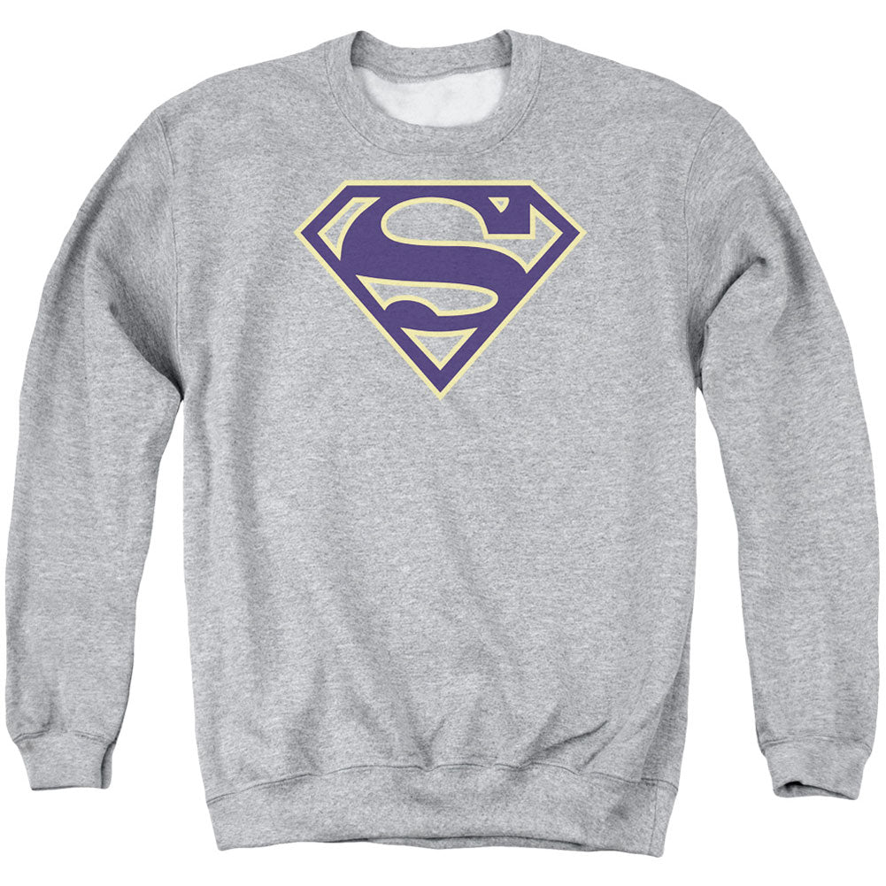 Superman Navy &amp; Gold Shield Adult Sweatshirt
