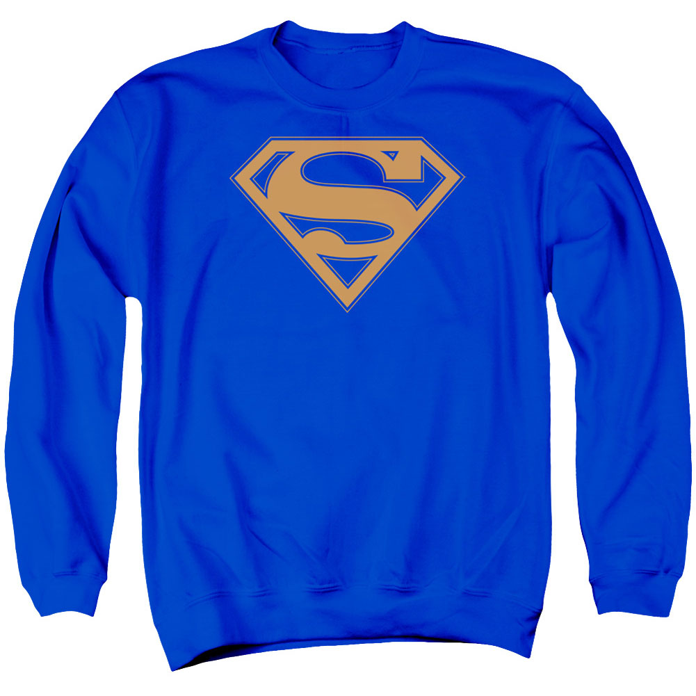 Superman Blue &amp; Orange Shield Adult Sweatshirt