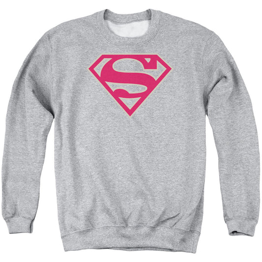 Superman Crimson &amp; Gray Shield Adult Sweatshirt