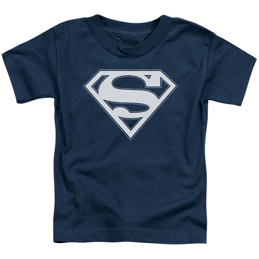 Superman Navy & White Shield Toddler Childrens T-shirt