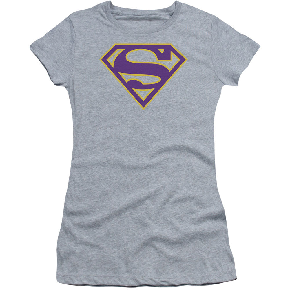 Purple & Gold Shield Cap Sleeve Junior Top