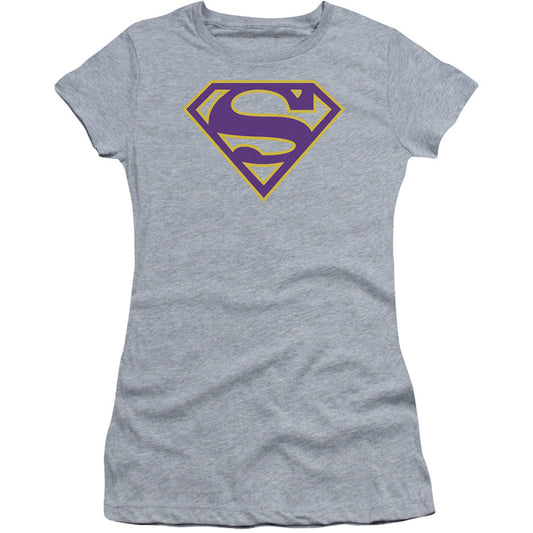 Purple & Gold Shield Cap Sleeve Junior Top