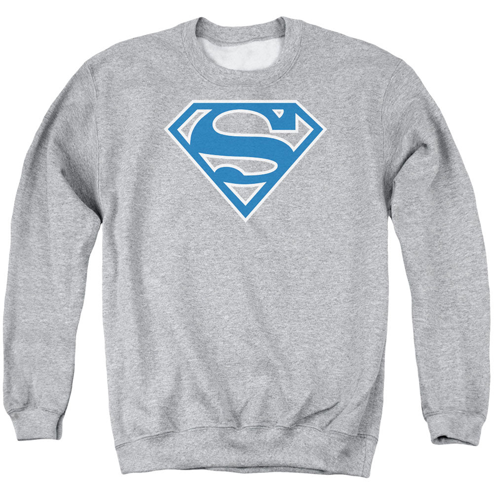 Superman Blue &amp; White Shield Adult Sweatshirt