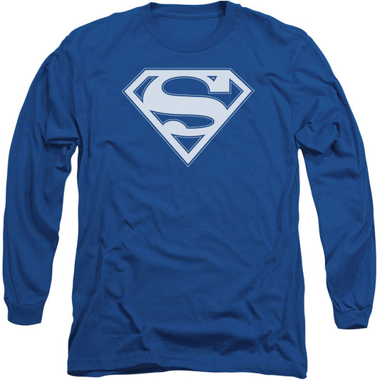 Superman Blue & White Shield Long Sleeve