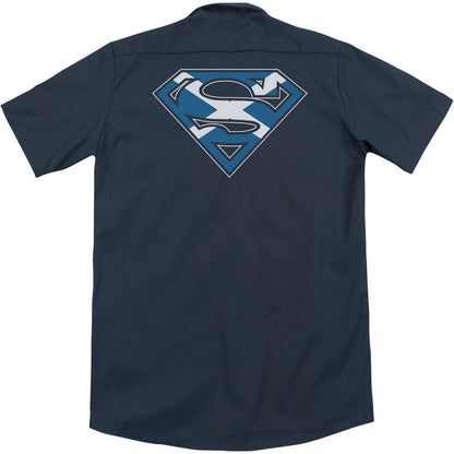 Superman Scottish Shield (Back Print) Workshirt