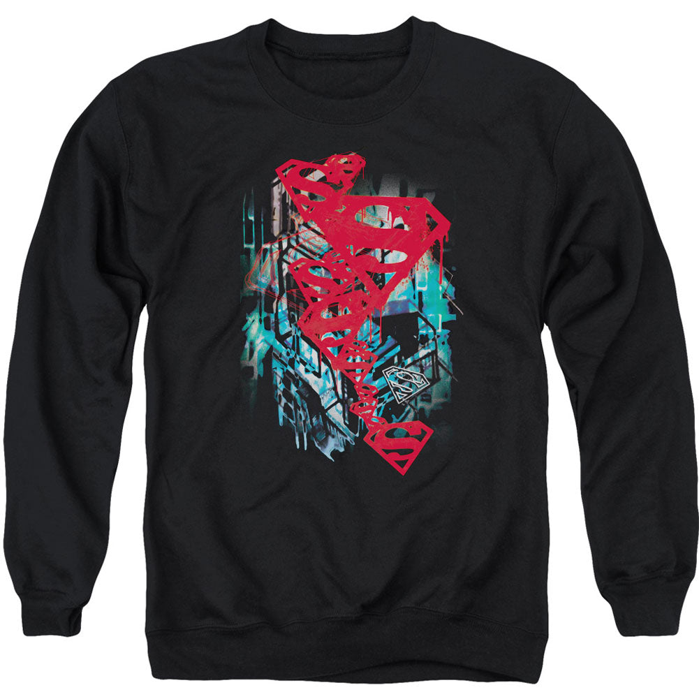 Superman Gritty Adult Sweatshirt