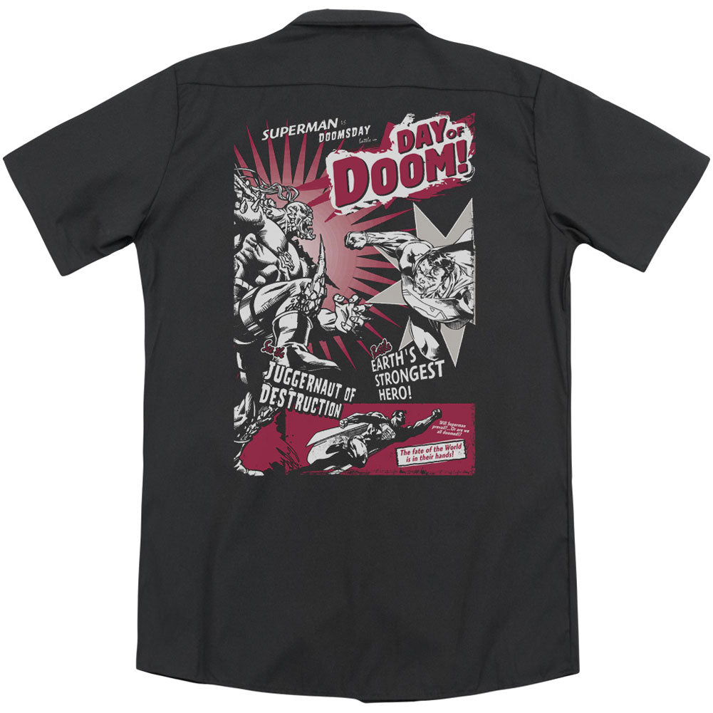 Superman Day Of Doom (Back Print) Workshirt