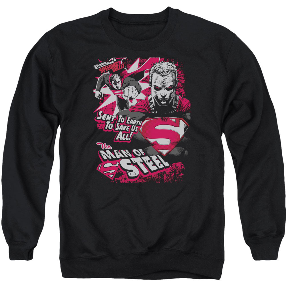 Superman Save Us All Adult Sweatshirt