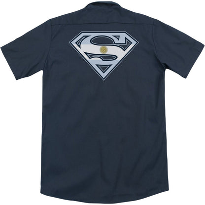 Superman Argentinian Shield (Back Print) Workshirt