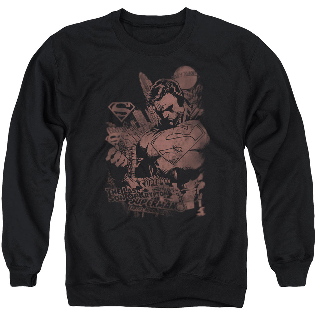 Superman Somber Power Adult Sweatshirt
