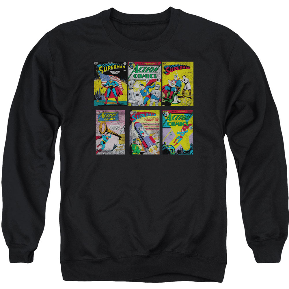 Superman Sm Covers Adult Sweatshirt