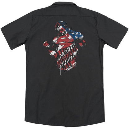 Superman The American Way (Back Print) Workshirt