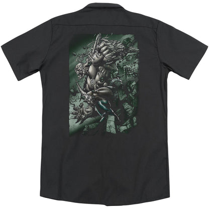 Superman Doomsday Destruction (Back Print) Workshirt