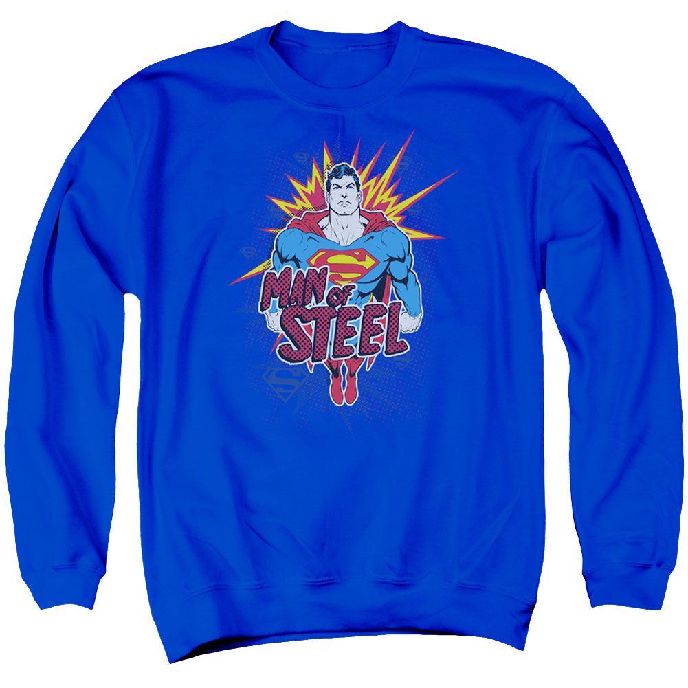 Superman Steel Pop Adult Sweatshirt