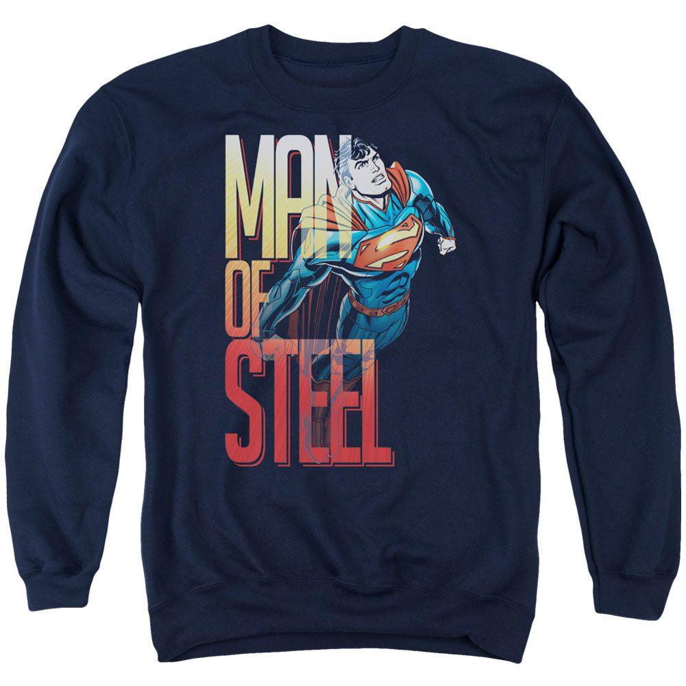 Superman Steel Flight Adult Sweatshirt