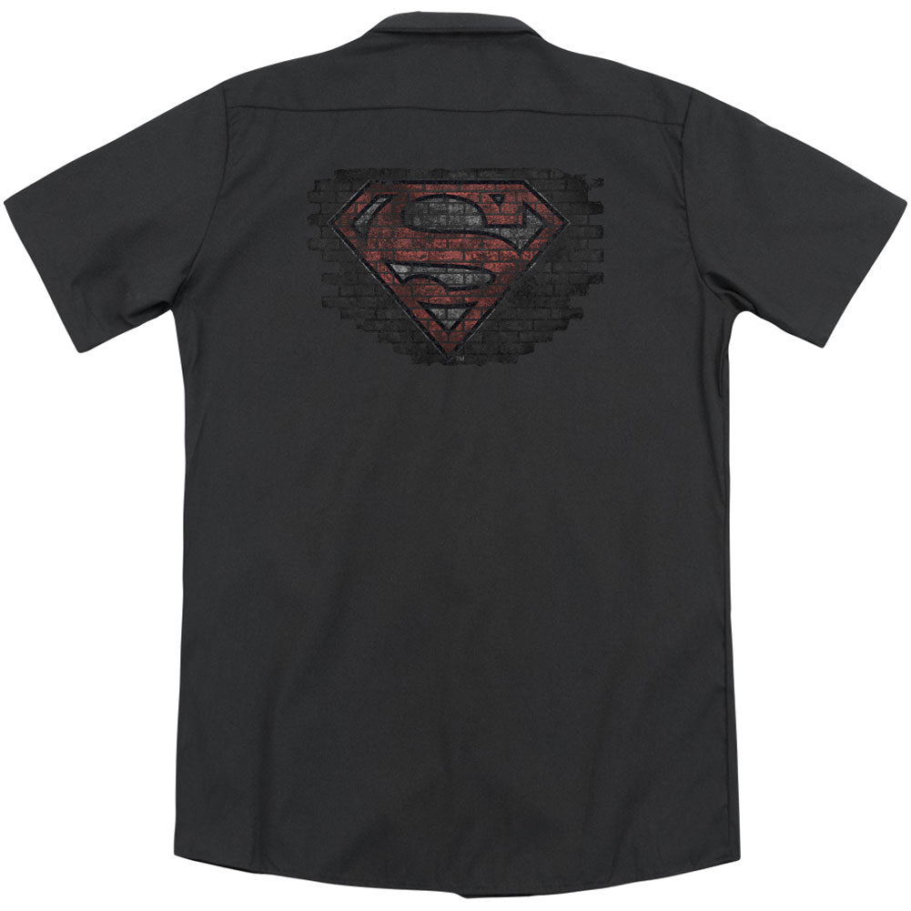 Superman Brick S (Back Print) Workshirt