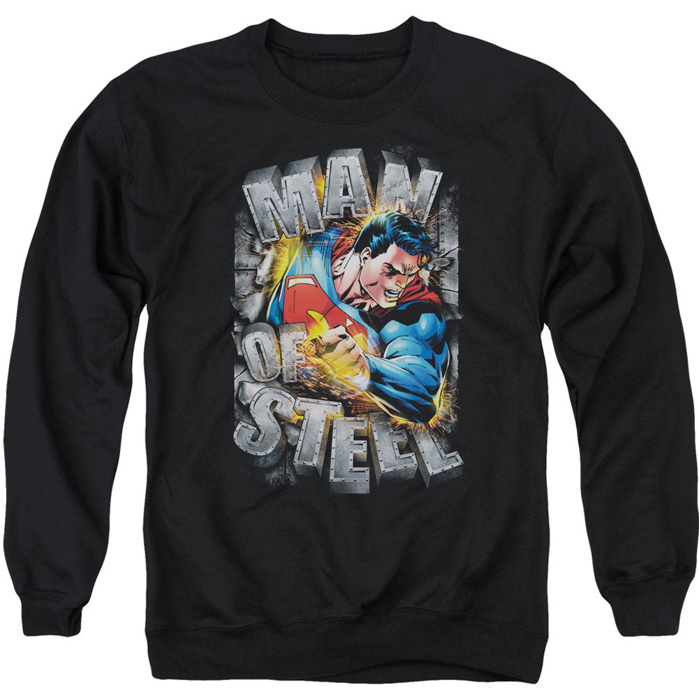 Superman Ripping Steel Adult Sweatshirt