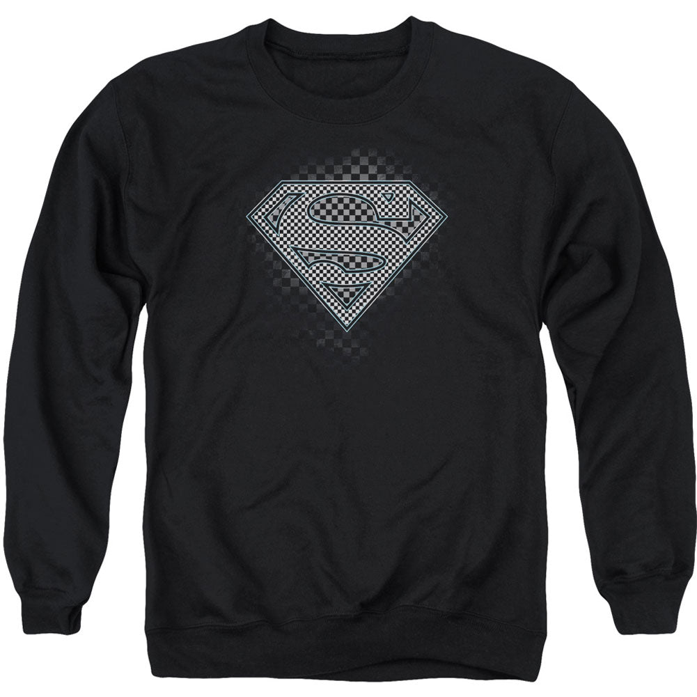 Superman Checkerboard Adult Sweatshirt