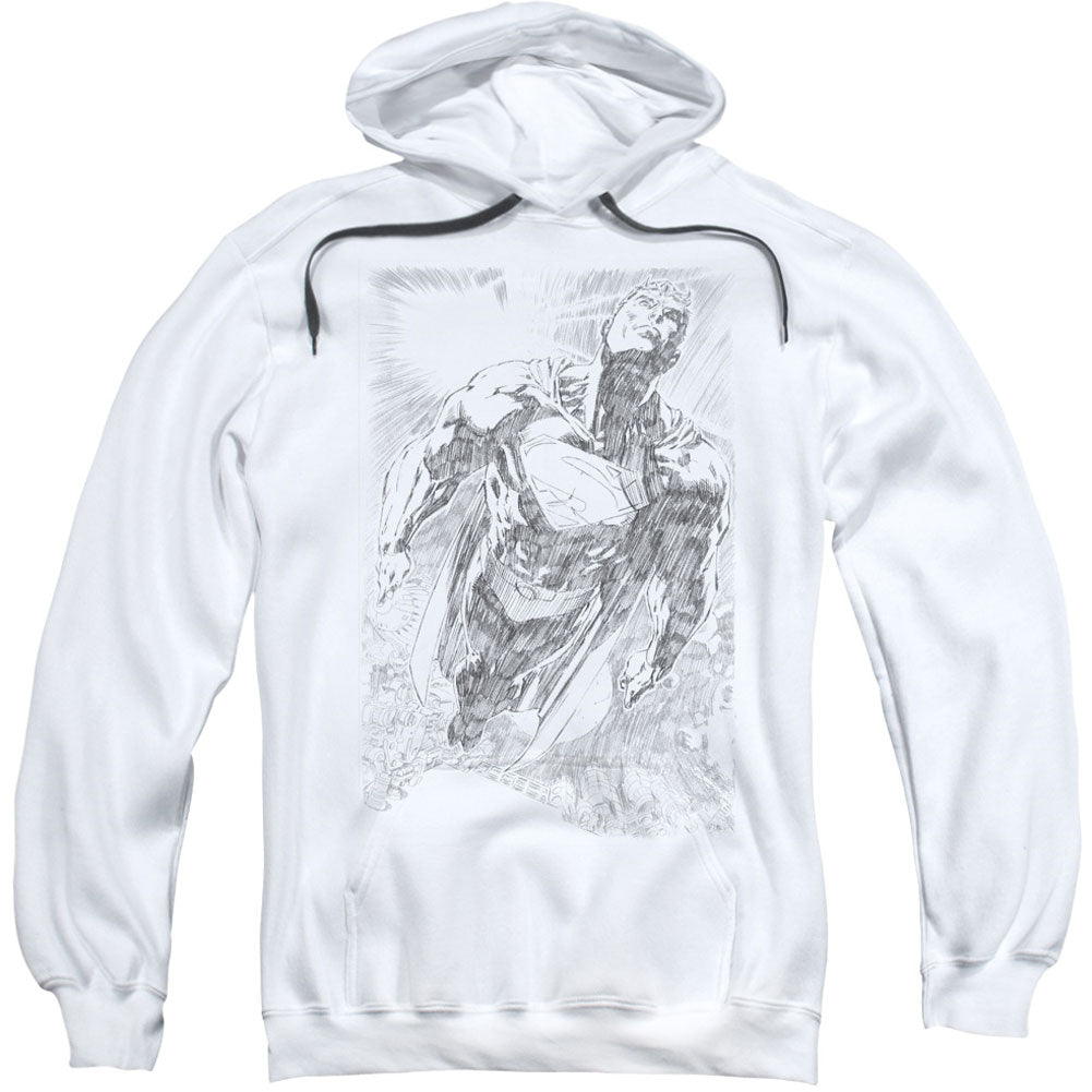 Exploding Space Sketch Adult 25% Poly Hooded Sweatshirt