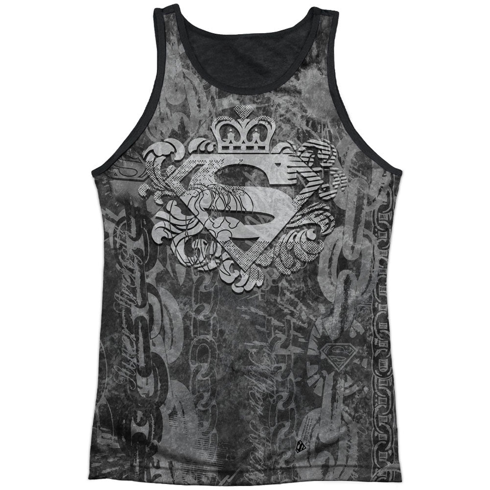 Unchain The King Black Back Mens Tank