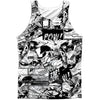 Comic Strips 100% Poly Mens Tank